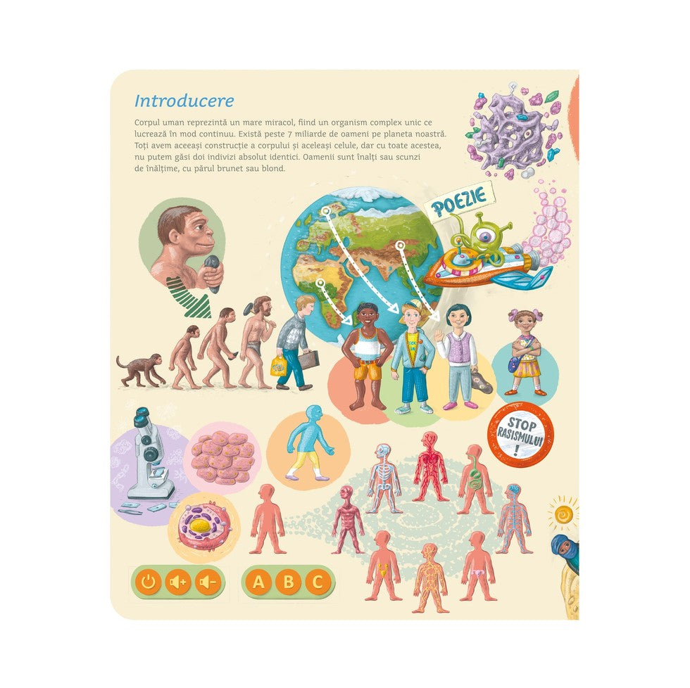 RASPUNDEL ISTETEL - CARTE CORPUL UMAN - ALBI (69367) - Libelula Vesela - Jucarii