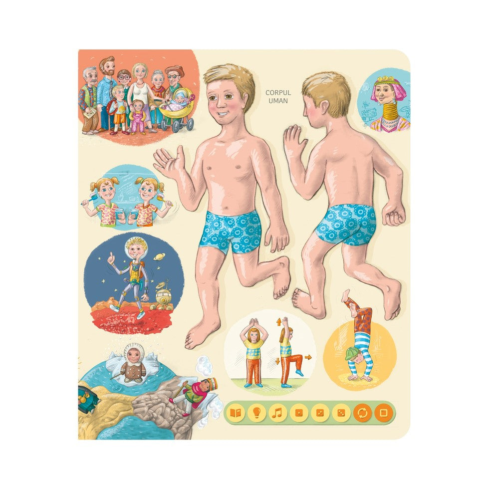 RASPUNDEL ISTETEL - CARTE CORPUL UMAN - ALBI (69367) - Libelula Vesela - Jucarii