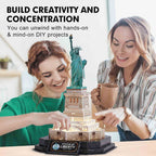 PUZZLE 3D STATUIA LIBERTATII EDITIE LUMINOASA 79 PIESE - CUBICFUN (CUL536h) - Libelula Vesela - Jucarii