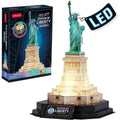 PUZZLE 3D STATUIA LIBERTATII EDITIE LUMINOASA 79 PIESE - CUBICFUN (CUL536h) - Libelula Vesela - Jucarii