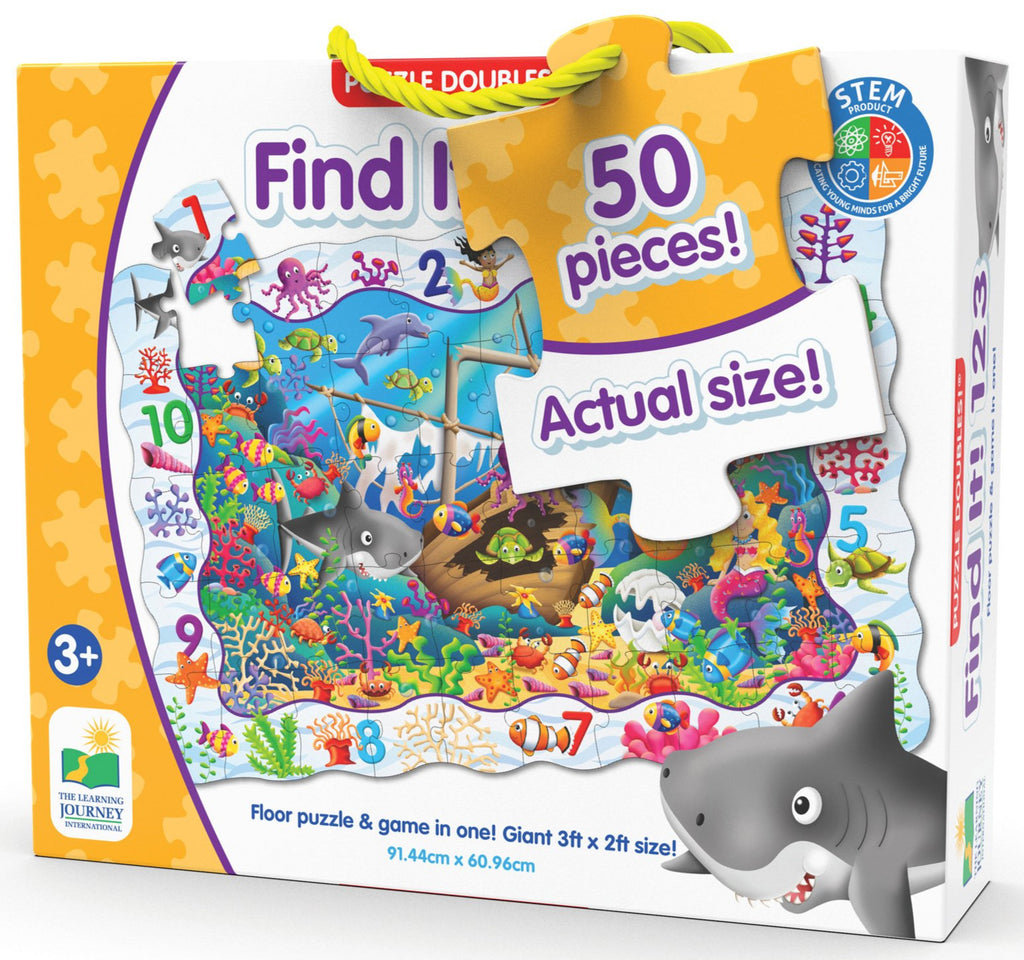 PUZZLE SI JOC 123 - THE LEARNING JOURNEY (TLJ695180) - Libelula Vesela - Jucarii