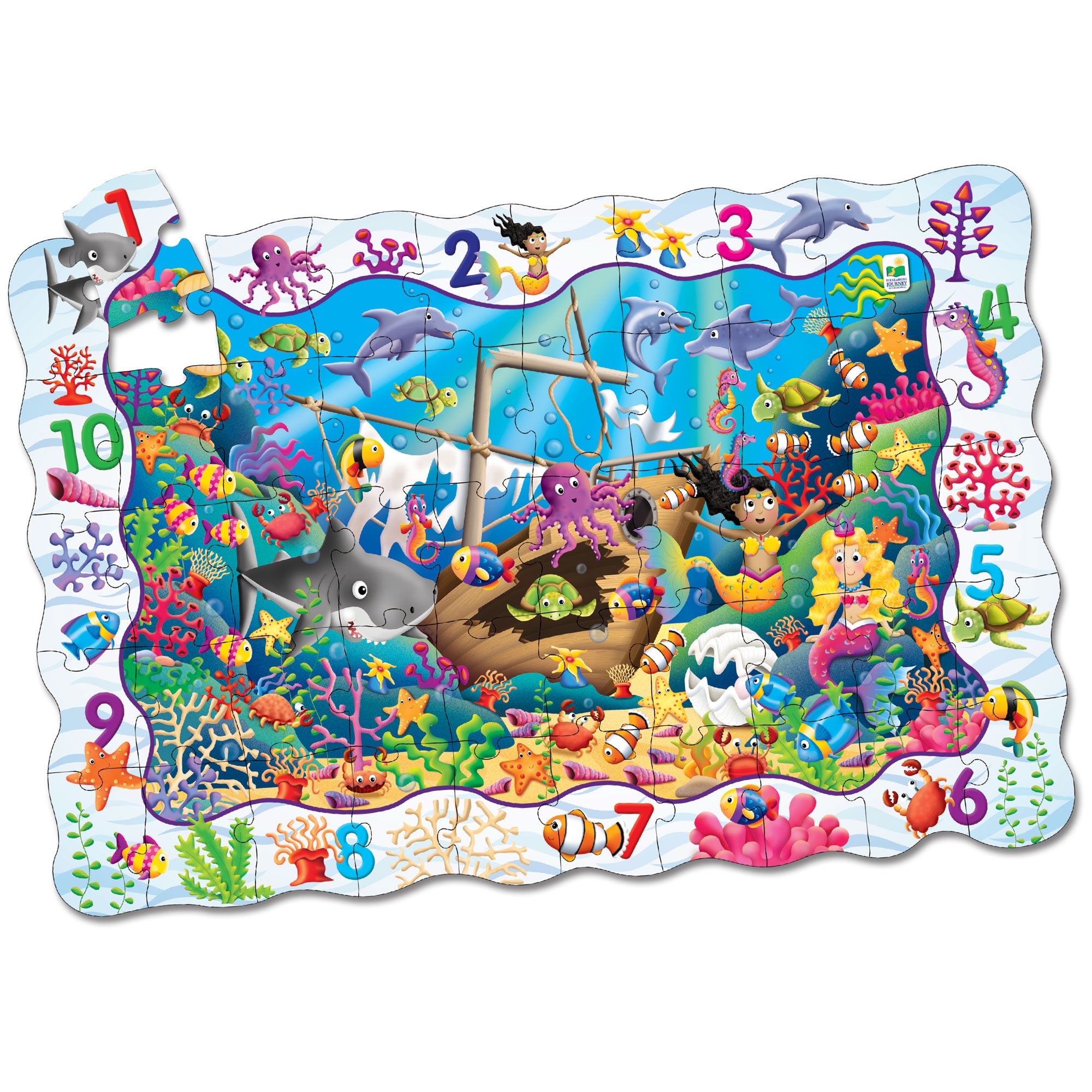 PUZZLE SI JOC 123 - THE LEARNING JOURNEY (TLJ695180) - Libelula Vesela - Jucarii