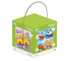 PUZZLE 4 IN 1 - VEHICULE (12, 16, 20, 24 PIESE) - DODO (DO300132) - Libelula Vesela - Jucarii