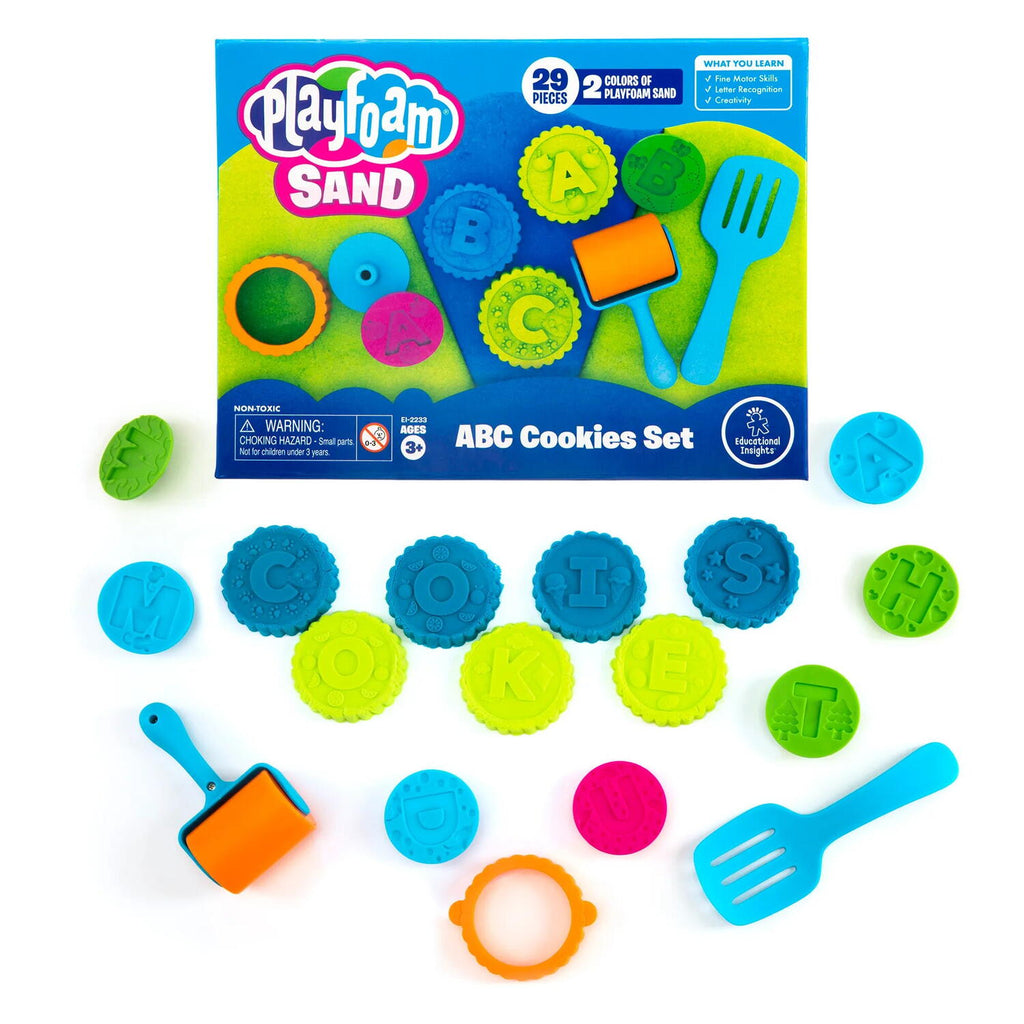 SET NISIP KINETIC PRAJITURELE ABC - PLAYFOAM™ - EDUCATIONAL INSIGHTS (EI-2233) - Libelula Vesela - Jucarii
