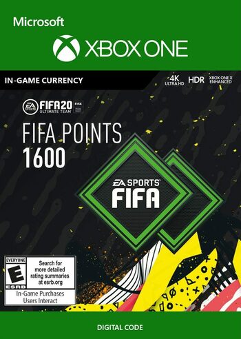 FIFA 20 - 1600 FUT POINTS - XBOX ONE - XBOX LIVE - WORLDWIDE - MULTILANGUAGE Libelula Vesela Jocuri video
