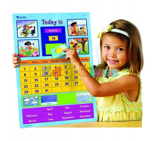CALENDAR EDUCATIV MAGNETIC (LER0504) - Libelula Vesela - Jucarii