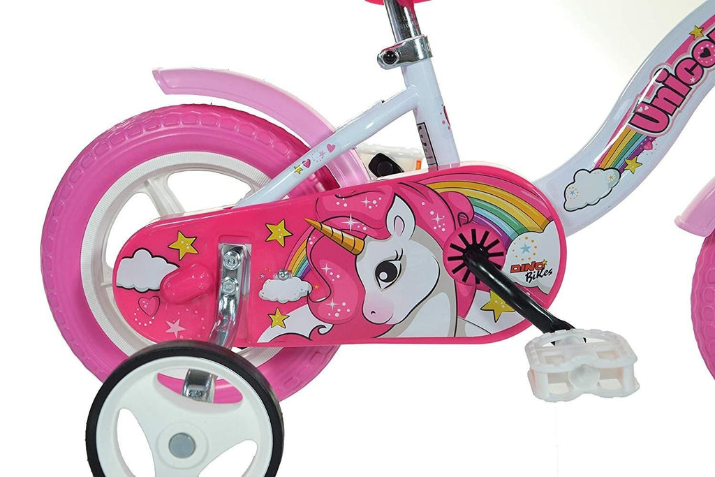 BICICLETA COPII 10'' - UNICORN - DINO BIKES (108L-UN) Libelula Vesela Jucarii