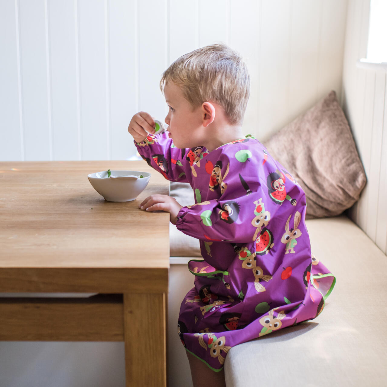 BAVETA LUNGA CU BUZUNAR - ANIMALUTE VESELE - TIDY TOT (LLBPP) - Libelula Vesela - Puericultura