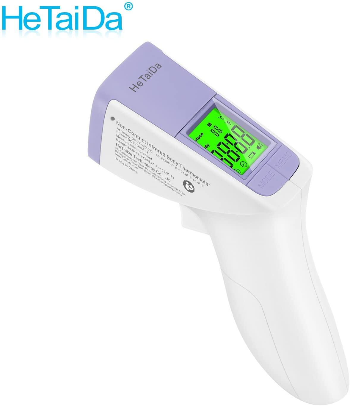 TERMOMETRU INFRAROSU FARA CONTACT - HETAIDA (HTD8816C) - Libelula Vesela - Puericultura