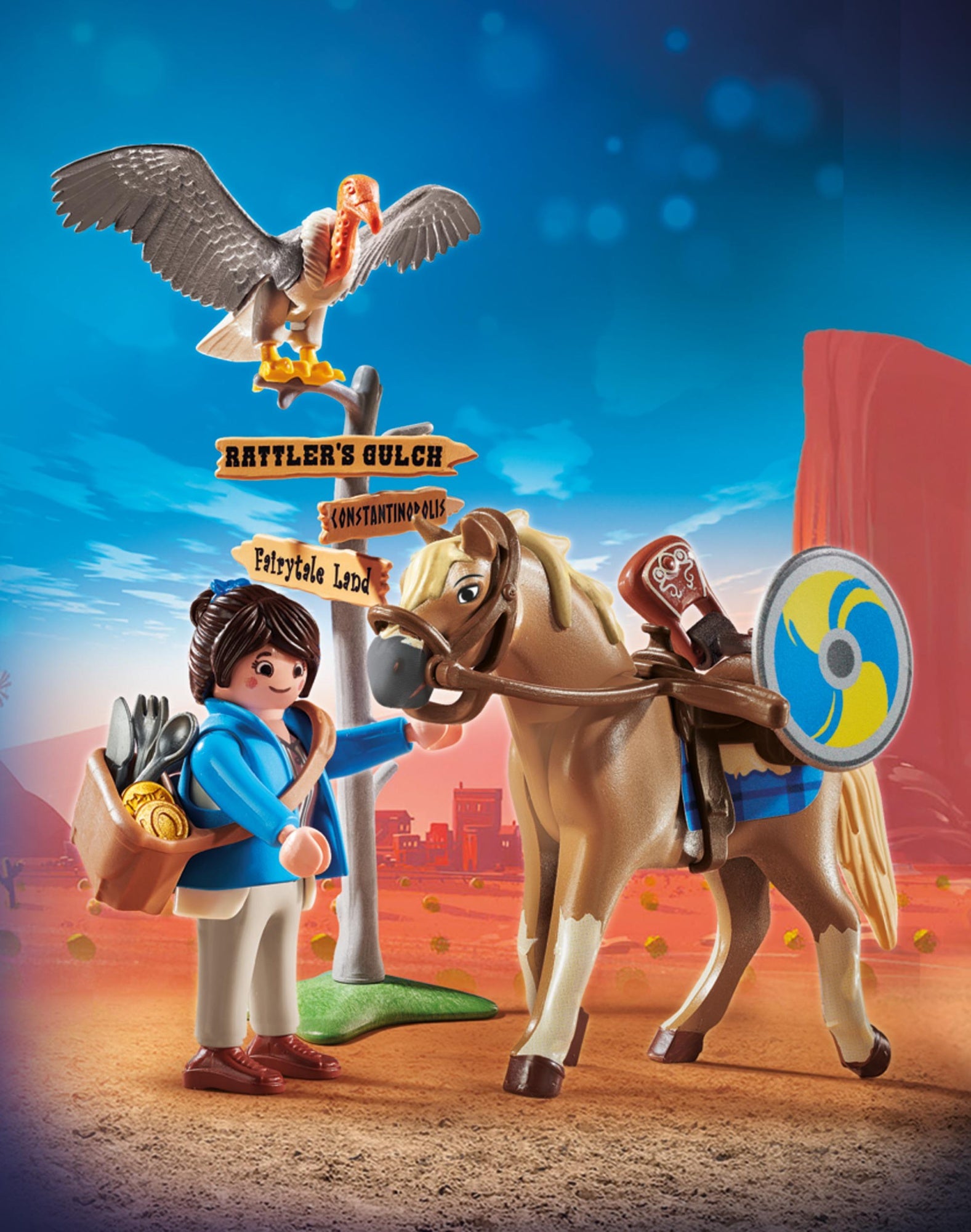 MARLA CU CAL - PLAYMOBIL, THE MOVIE - PLAYMOBIL (PM70072) - Libelula Vesela - Jucarii