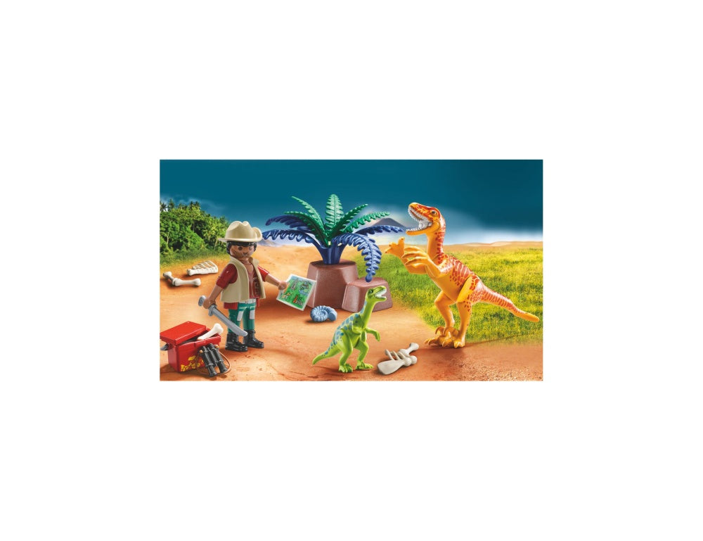 SET PORTABIL - DINOZAURI - PLAYMOBIL (PM70108) - Libelula Vesela - Jucarii