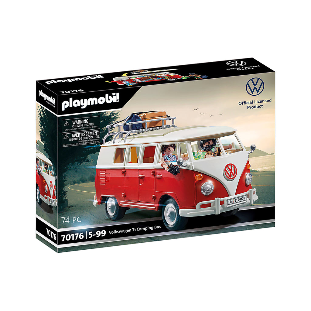 VOLKSWAGEN T1, DUBA CAMPING - PLAYMOBIL (PM70176) - Libelula Vesela - Jucarii