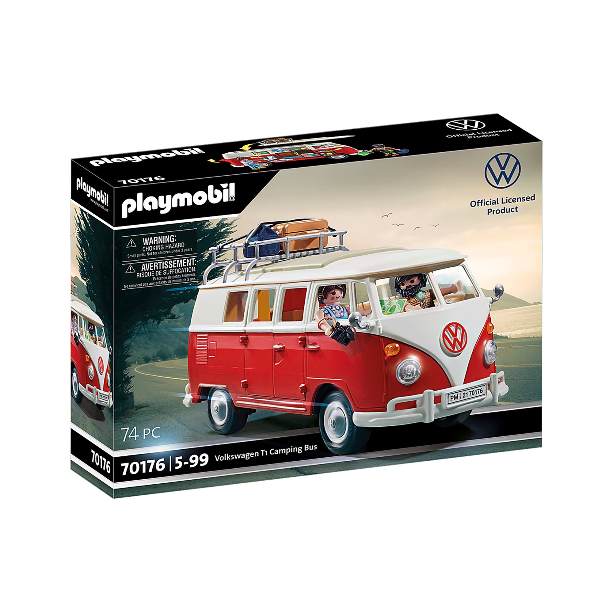 VOLKSWAGEN T1, DUBA CAMPING - PLAYMOBIL (PM70176) - Libelula Vesela - Jucarii