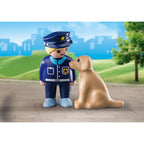 POLITIST CU CATEL - PLAYMOBIL 1.2.3 (PM70408) - Libelula Vesela - Jucarii
