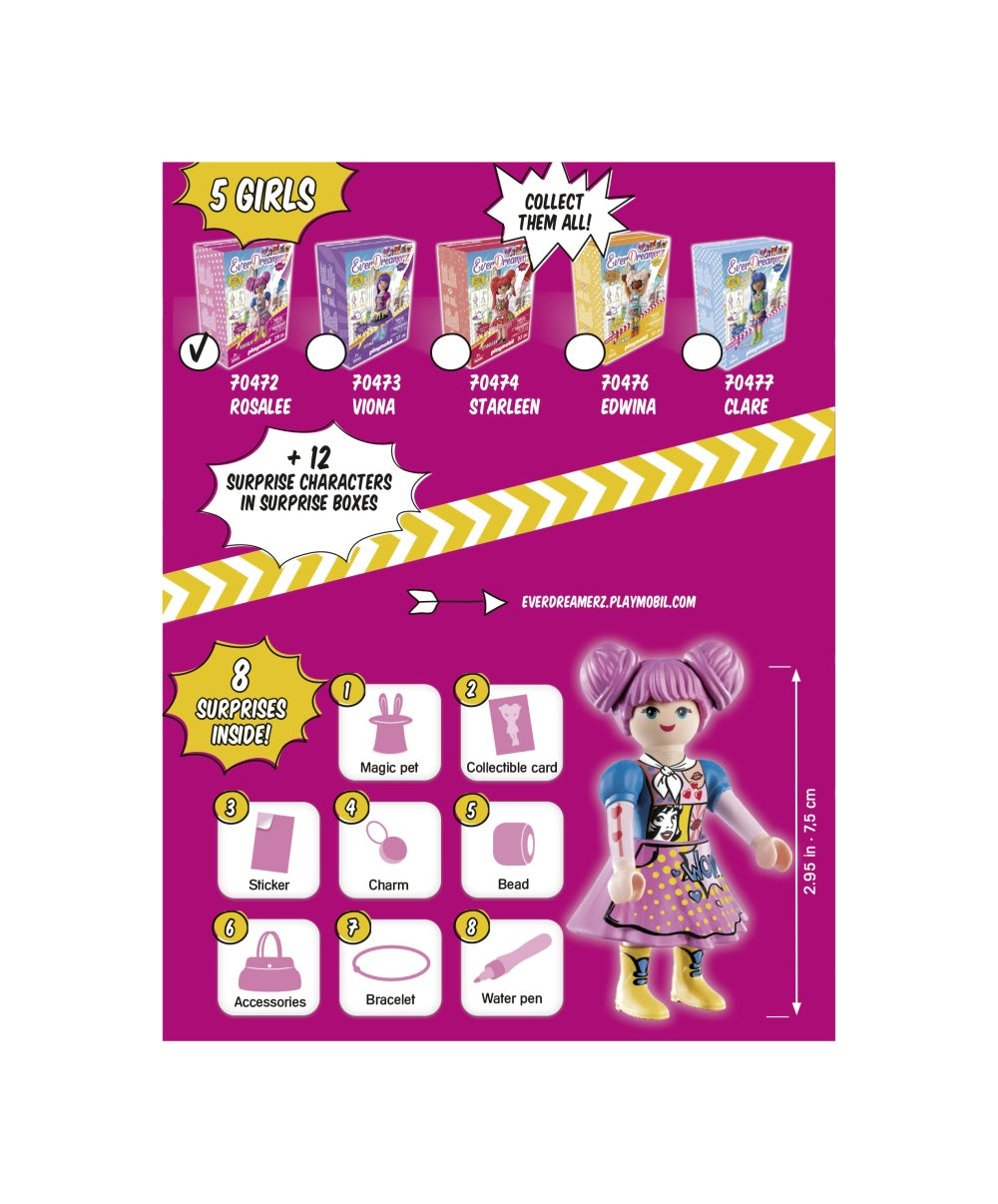 LUMEA COMICA - ROSALEE - PLAYMOBIL (PM70472) - Libelula Vesela - Jucarii