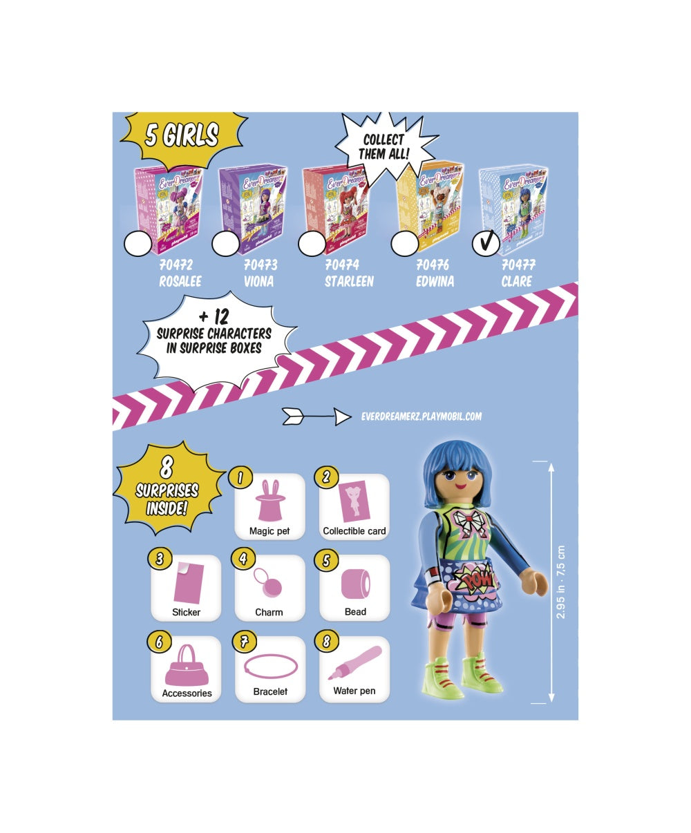 LUMEA COMICA - CLARE - PLAYMOBIL (PM70477) - Libelula Vesela - Jucarii