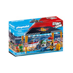 STUNT SHOW - CORT REPARATII AUTO - PLAYMOBIL STUNT SHOW (PM70552) - Libelula Vesela - Jucarii