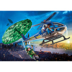ELICOPTER DE POLITIE SI PARASUTIST - PLAYMOBIL (PM70569) - Libelula Vesela - Jucarii