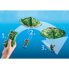 ELICOPTER DE POLITIE SI PARASUTIST - PLAYMOBIL (PM70569) - Libelula Vesela - Jucarii