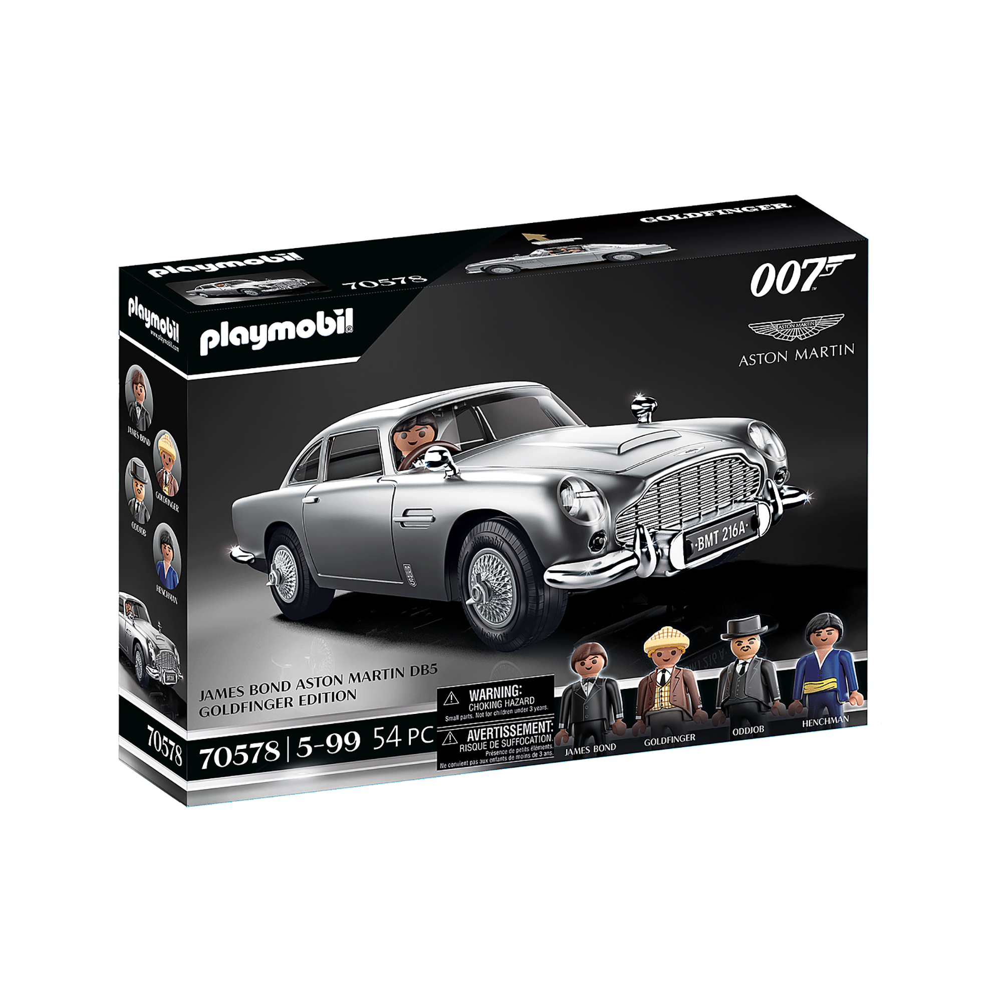 JAMES BOND - ASTON MARTIN DB5 - PLAYMOBIL (PM70578) - Libelula Vesela - Jucarii