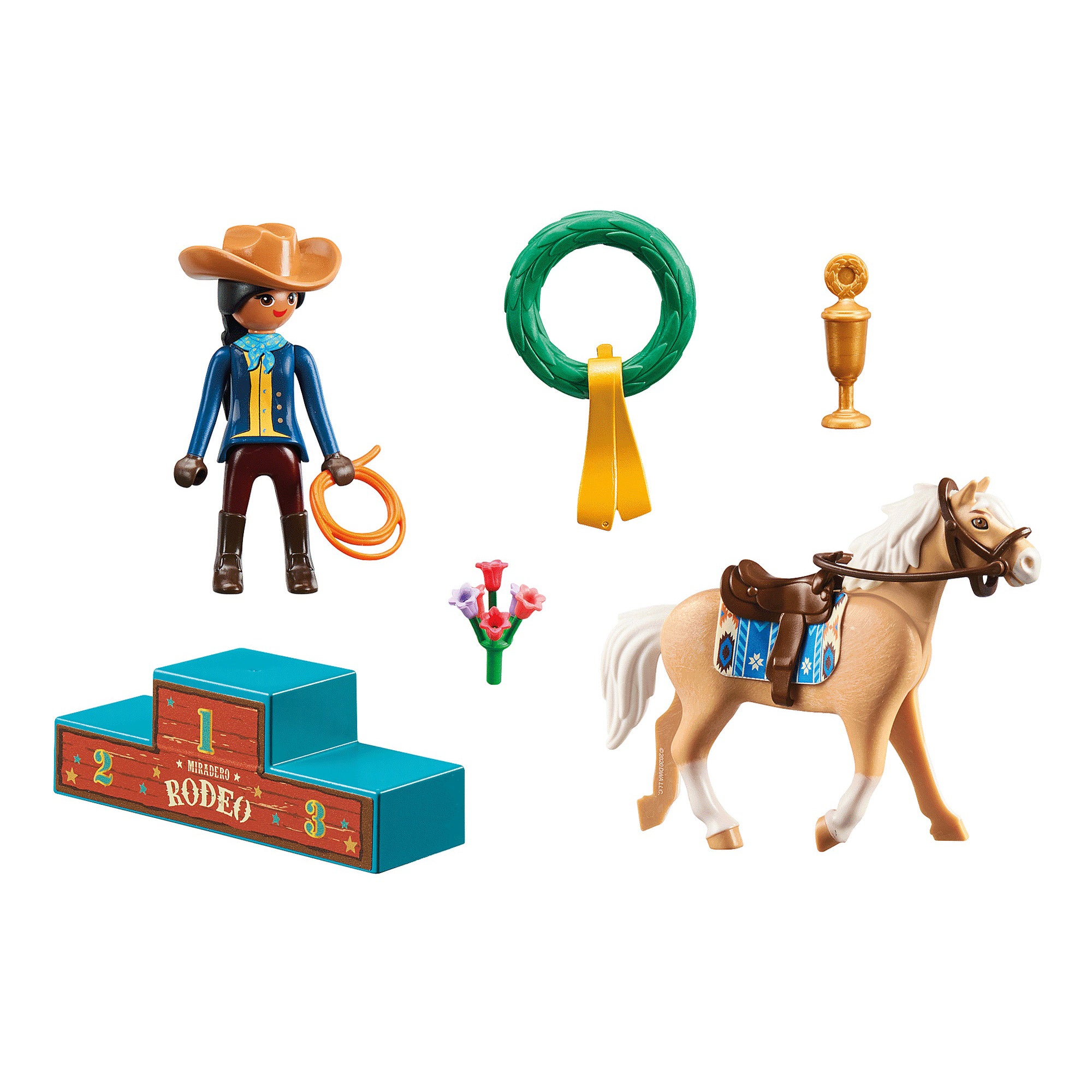 RODEO CU PRU & CHICA LINDA - PLAYMOBIL SPIRIT IV (PM70697) - Libelula Vesela - Jucarii