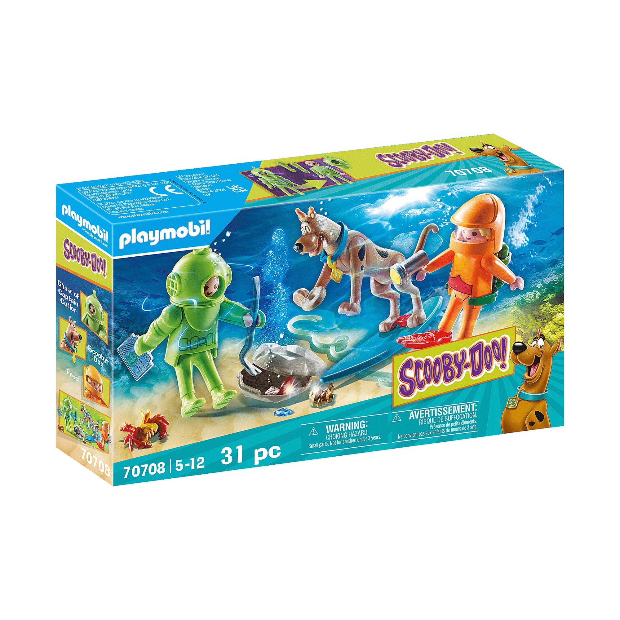 SCOOBY-DOO! AVENTURI CU FANTOMA SCAFANDRU - PLAYMOBIL (70708) - Libelula Vesela - Jucarii