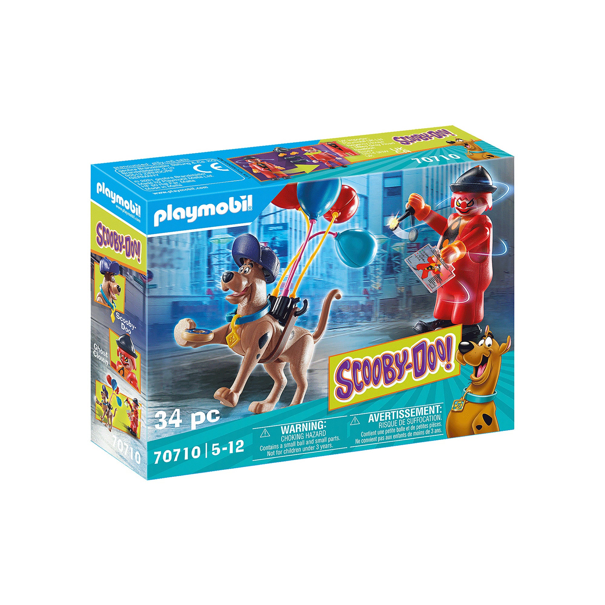 SCOOBY-DOO! AVENTURI CU FANTOMA CLOVN - PLAYMOBIL (70710) - Libelula Vesela - Jucarii