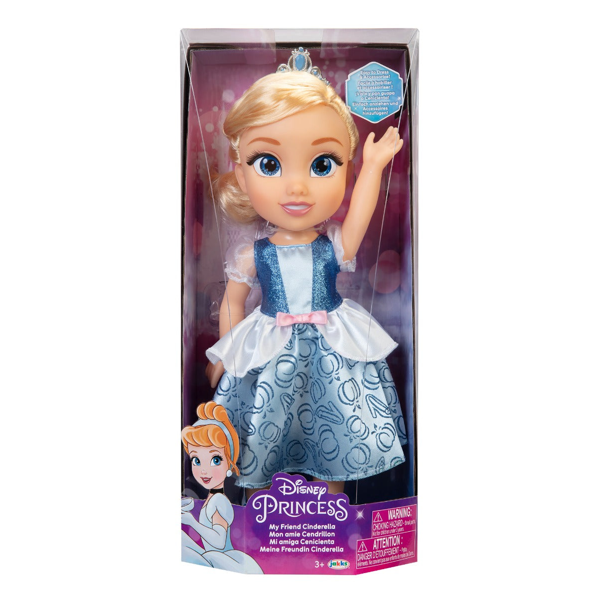 DISNEY PRINCESS PAPUSA 38CM CENUSAREASA - JAKKS PACIFIC (95560-4L) - Libelula Vesela - Jucarii