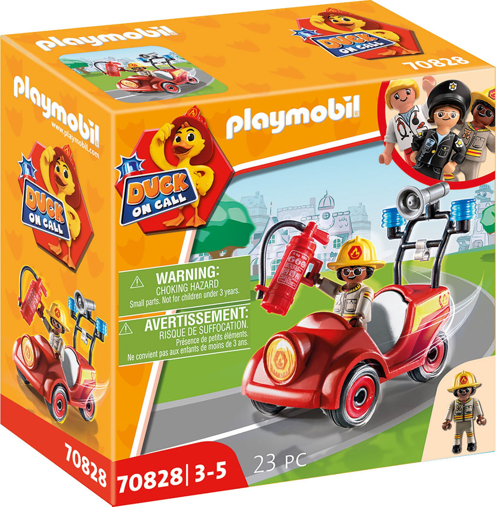 MASINUTA DE POMPIERI - PLAYMOBIL DUCK ON CALL (PM70828) - Libelula Vesela - Jucarii
