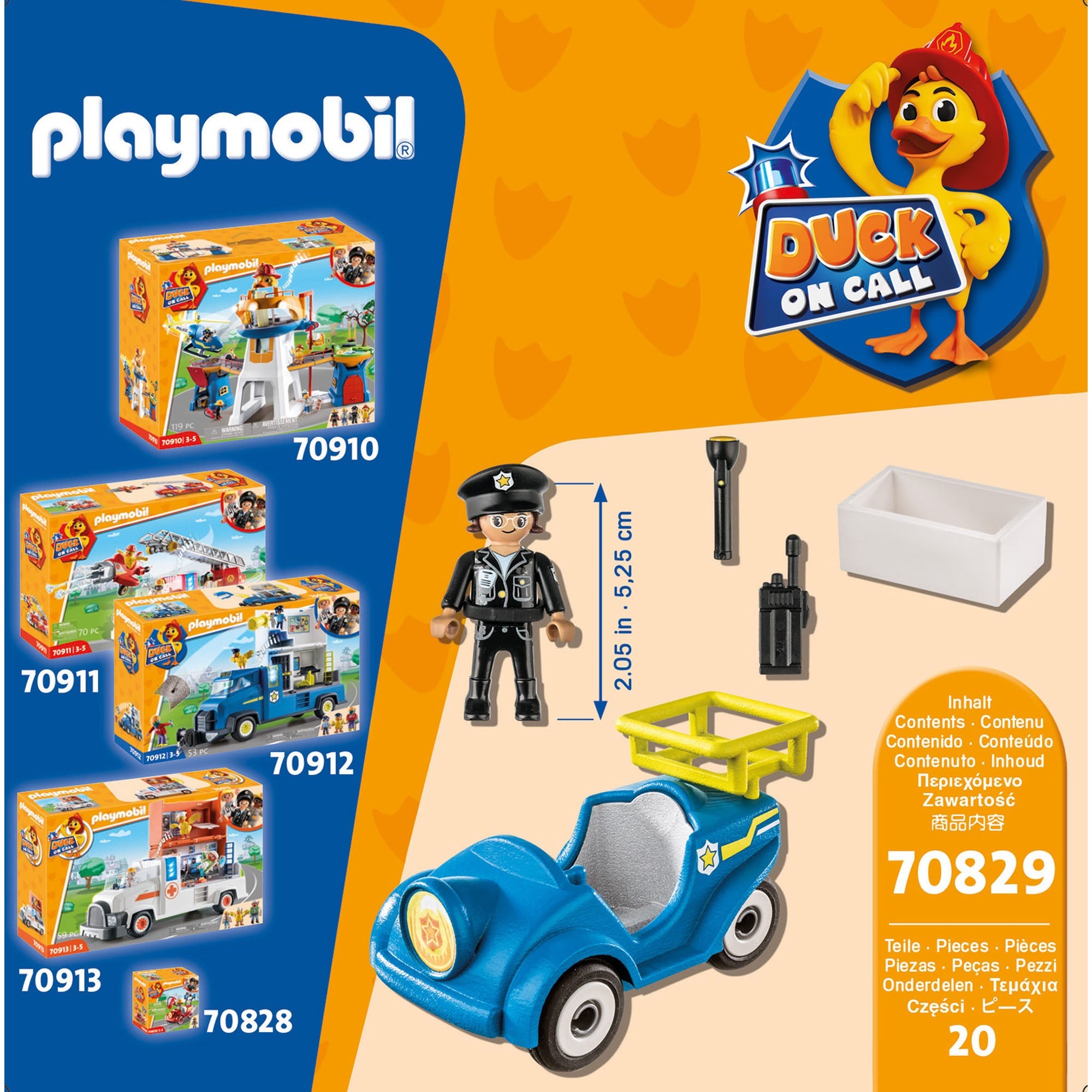 MASINUTA DE POLITIE - PLAYMOBIL DUCK ON CALL (PM70829) - Libelula Vesela - Jucarii