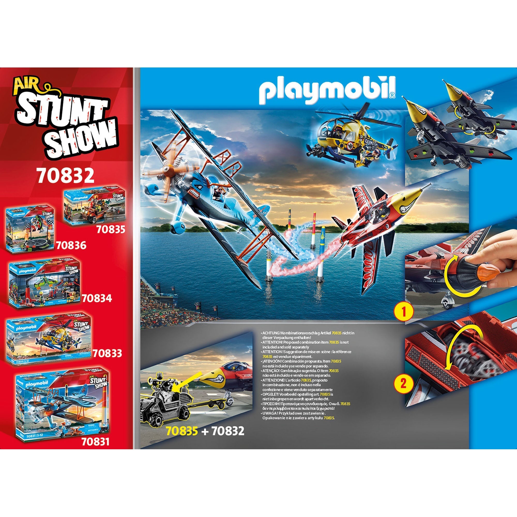 AVION VULTUR - PLAYMOBIL AIR STUNT SHOW (PM70832) - Libelula Vesela - Jucarii