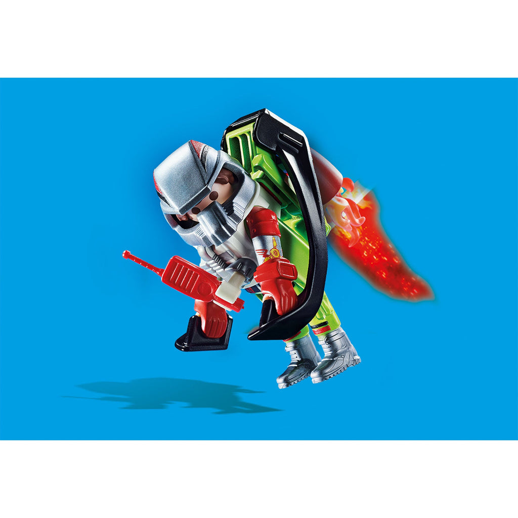 STUNT SHOW - CASCADOR CU JETPACK - PLAYMOBIL AIR STUNT SHOW (PM70836) - Libelula Vesela - Jucarii