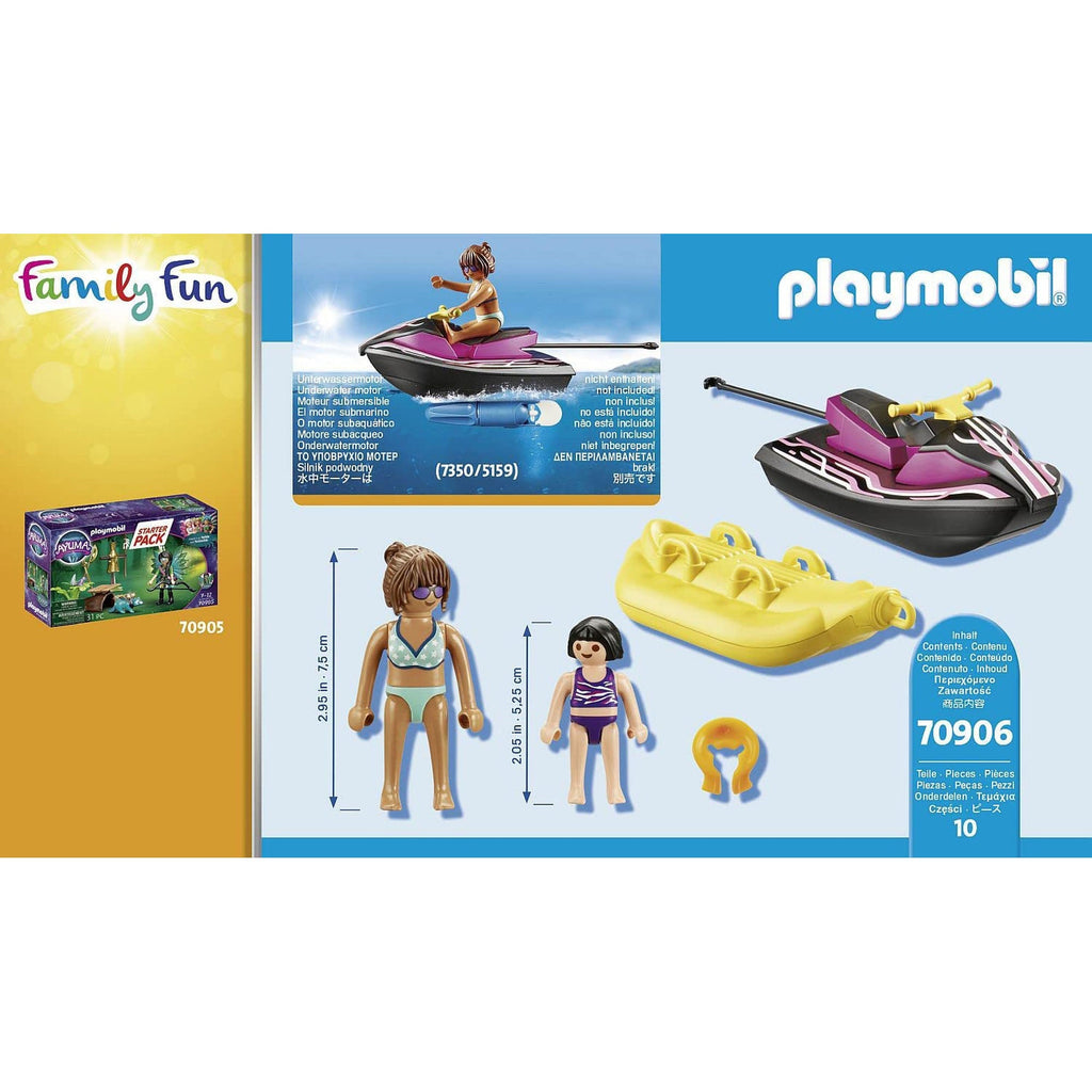 SCUTER DE APA SI BARCUTA BANANA - PLAYMOBIL FAMILY FUN (PM70906) - Libelula Vesela - Jucarii