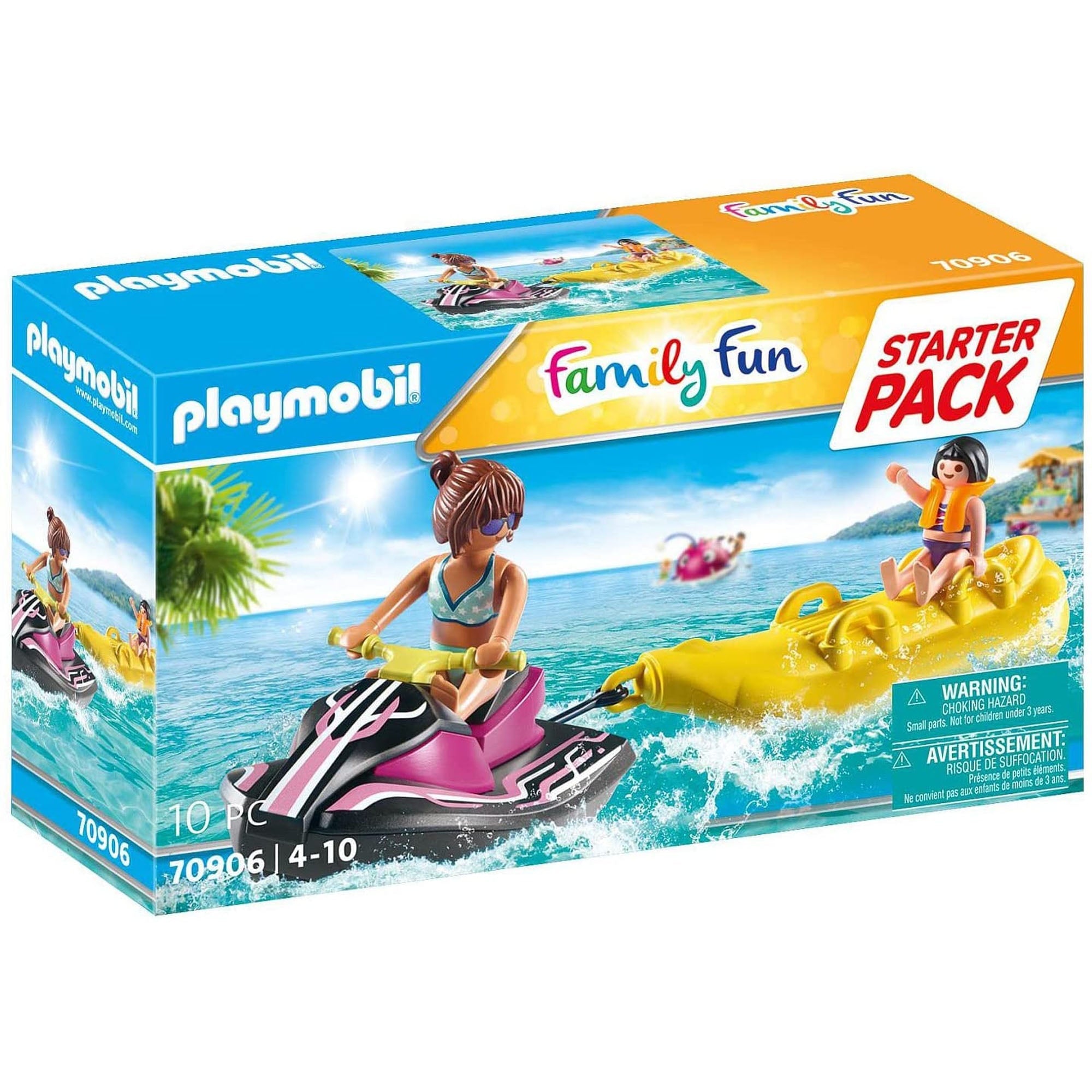 SCUTER DE APA SI BARCUTA BANANA - PLAYMOBIL FAMILY FUN (PM70906) - Libelula Vesela - Jucarii