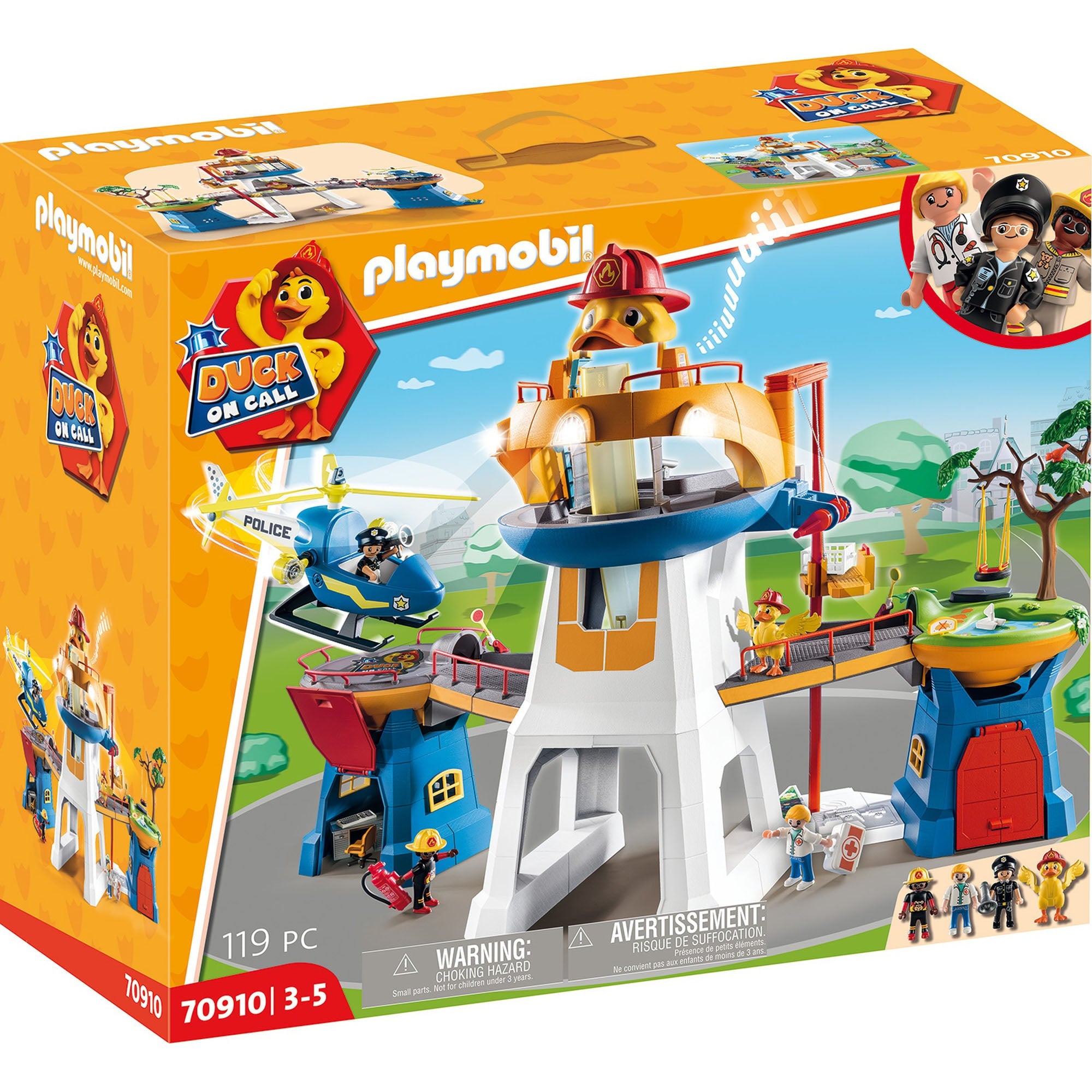 SEDIUL EROILOR - PLAYMOBIL DUCK ON CALL (PM70910) - Libelula Vesela - Jucarii
