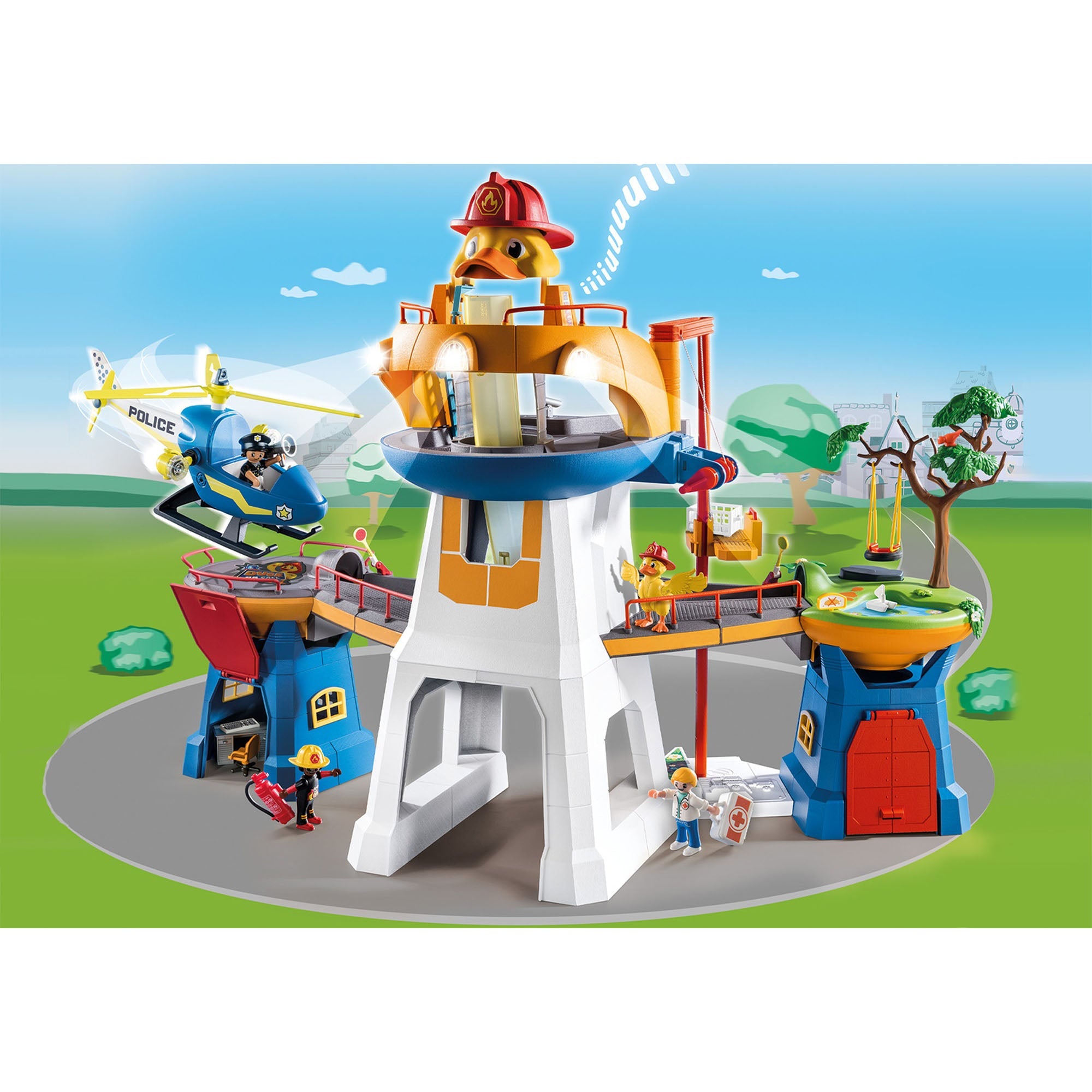 SEDIUL EROILOR - PLAYMOBIL DUCK ON CALL (PM70910) - Libelula Vesela - Jucarii