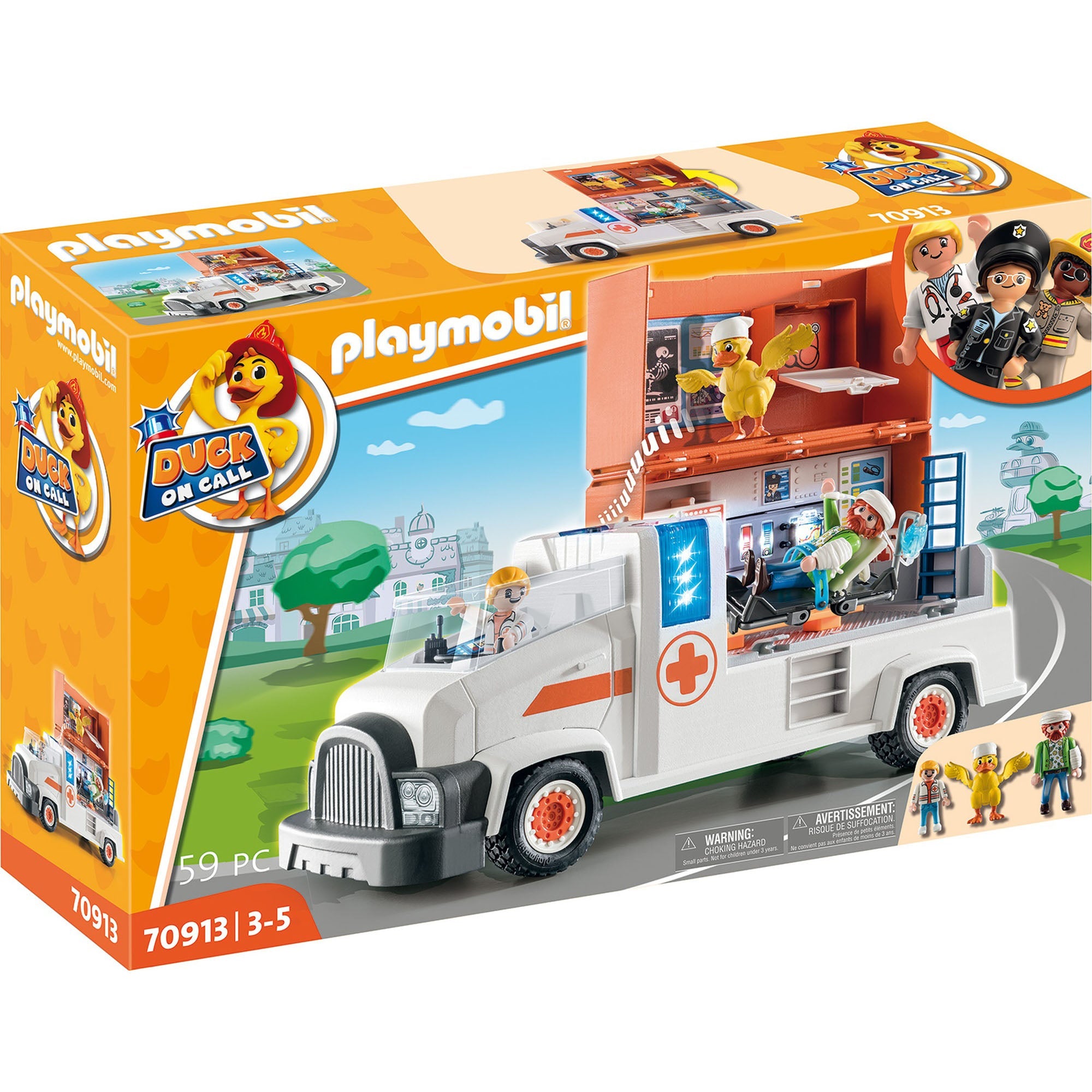 CAMION DE SALVARE - PLAYMOBIL DUCK ON CALL (PM70913) - Libelula Vesela - Jucarii