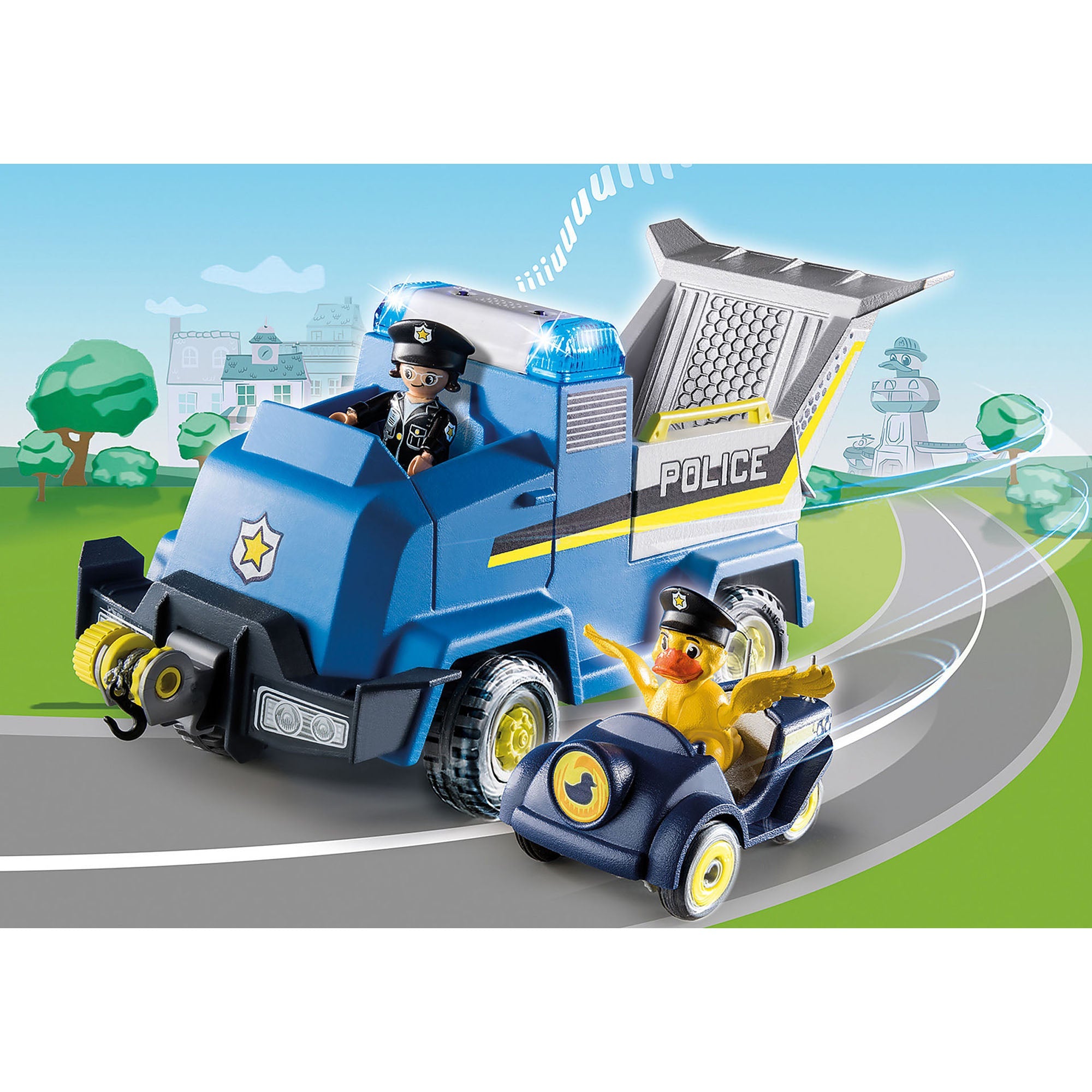 MASINA DE POLITIE - PLAYMOBIL DUCK ON CALL (PM70915) - Libelula Vesela - Jucarii
