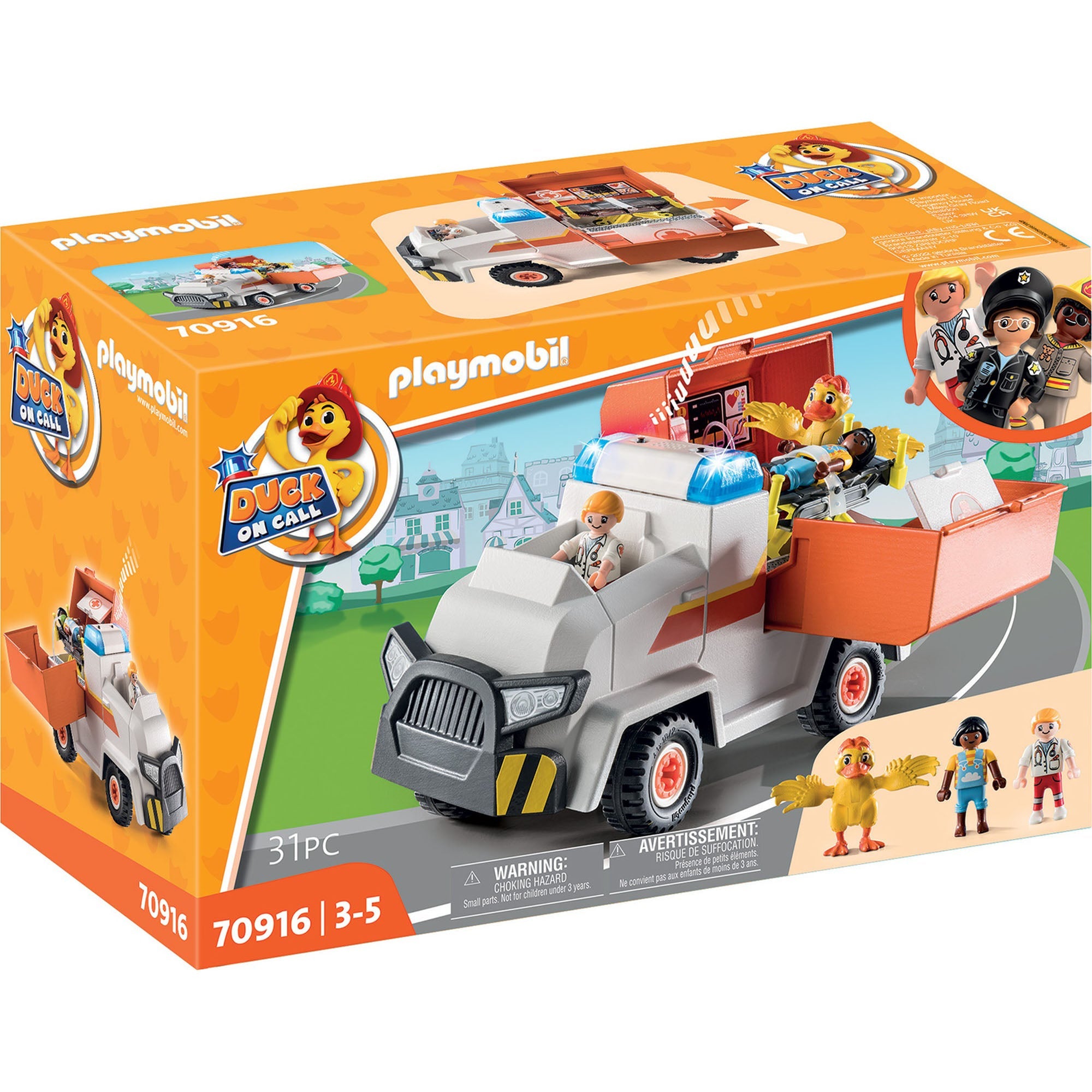 AMBULANTA - PLAYMOBIL DUCK ON CALL (PM70916) - Libelula Vesela - Jucarii