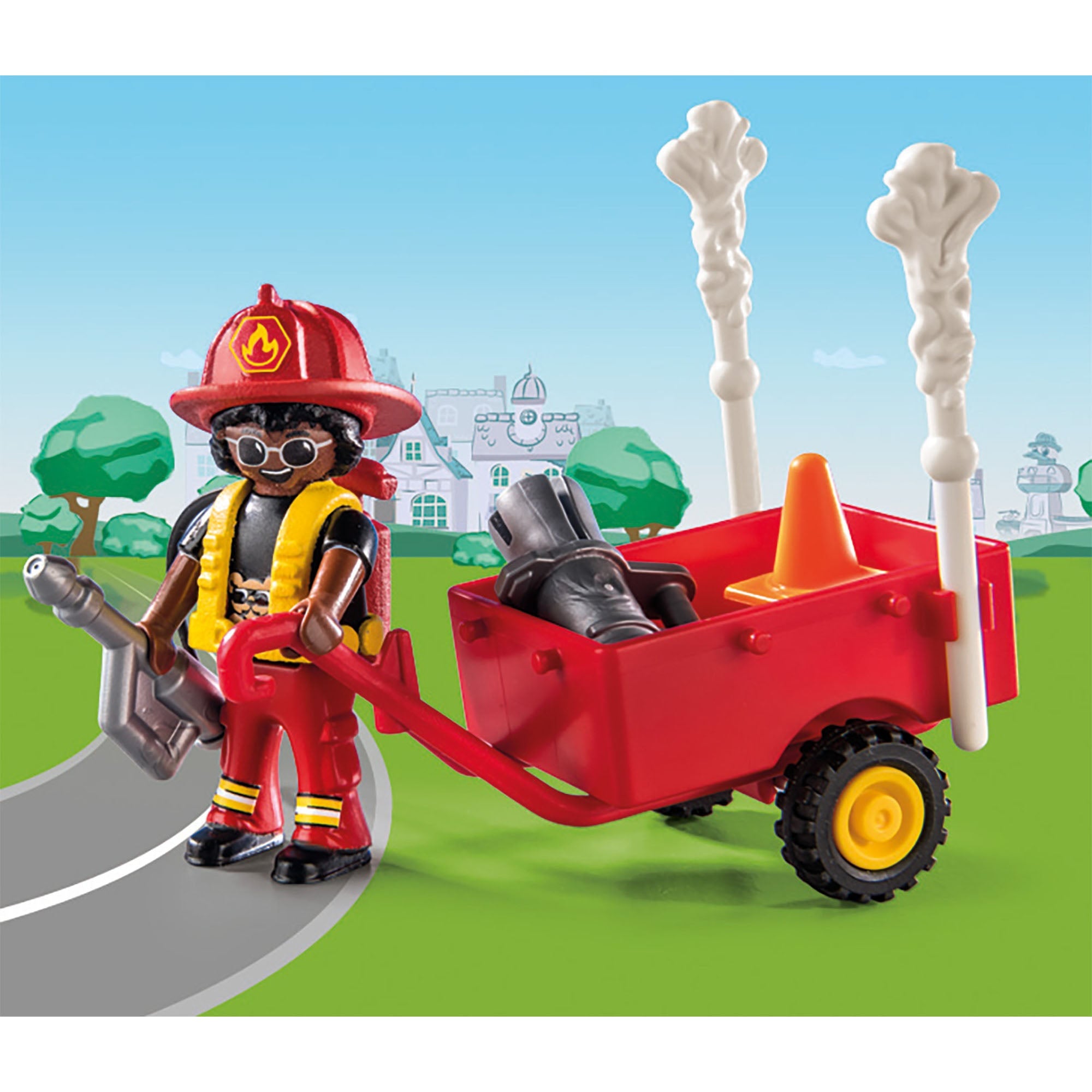 ACTIUNEA POMPIERILOR - PLAYMOBIL DUCK ON CALL (PM70917) - Libelula Vesela - Jucarii