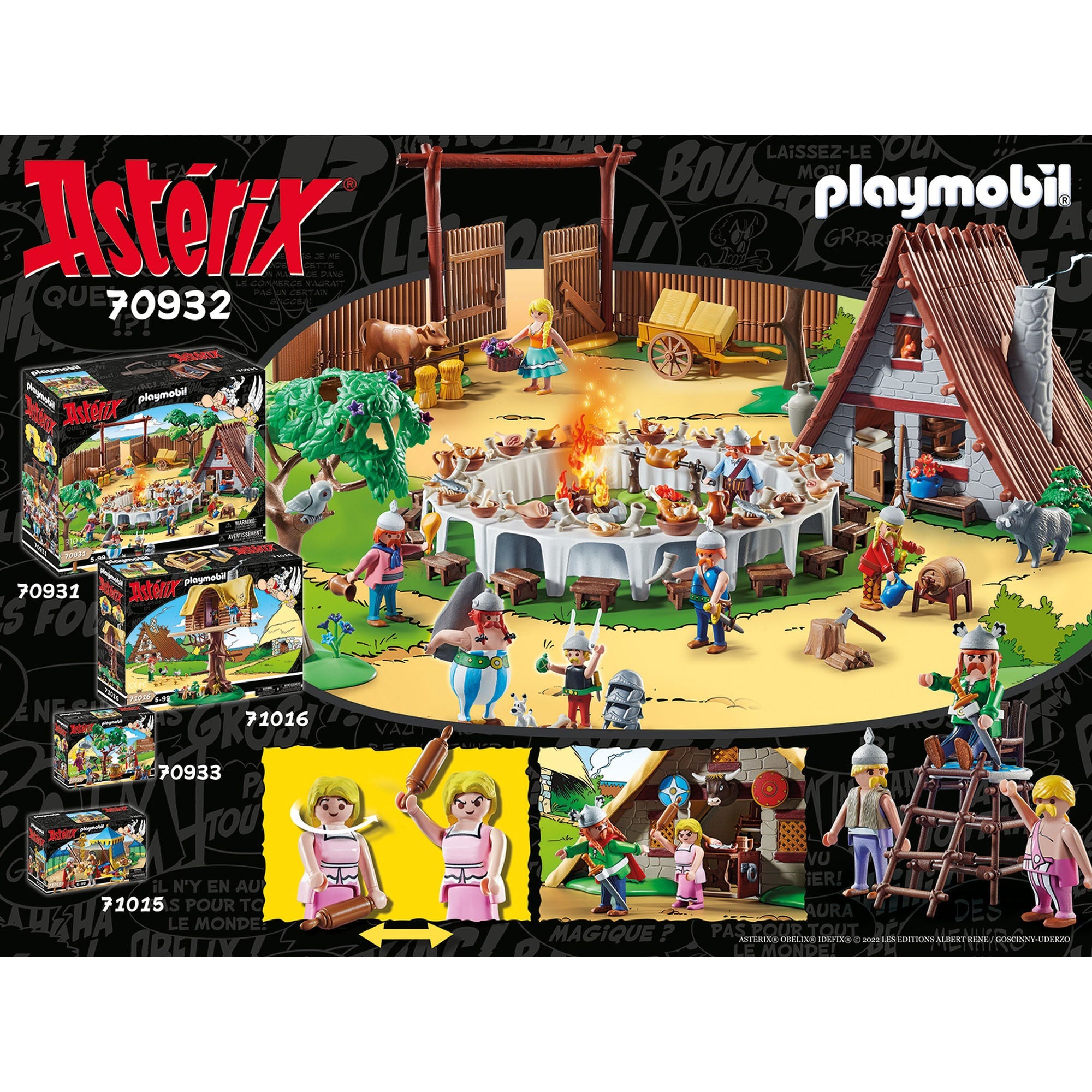 ASTERIX SI OBELIX - CASA LUI VITALSTATISTIX - PLAYMOBIL ASTERIX (PM70932) - Libelula Vesela - Jucarii