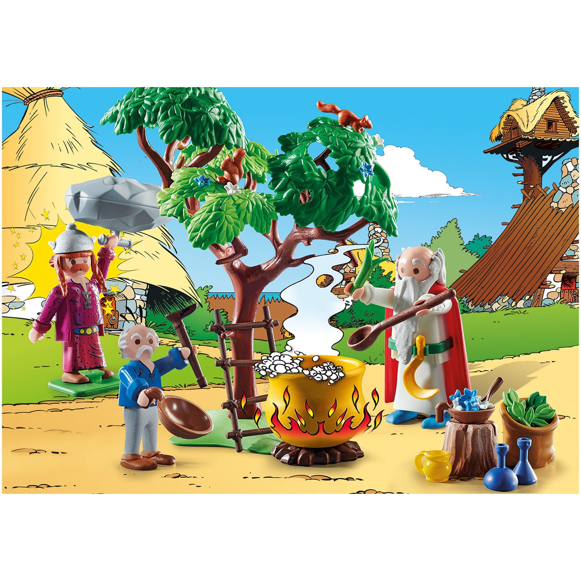 ASTERIX SI OBELIX - GETAFIX CU POTIUNEA MAGICA - PLAYMOBIL ASTERIX (PM70933) - Libelula Vesela - Jucarii