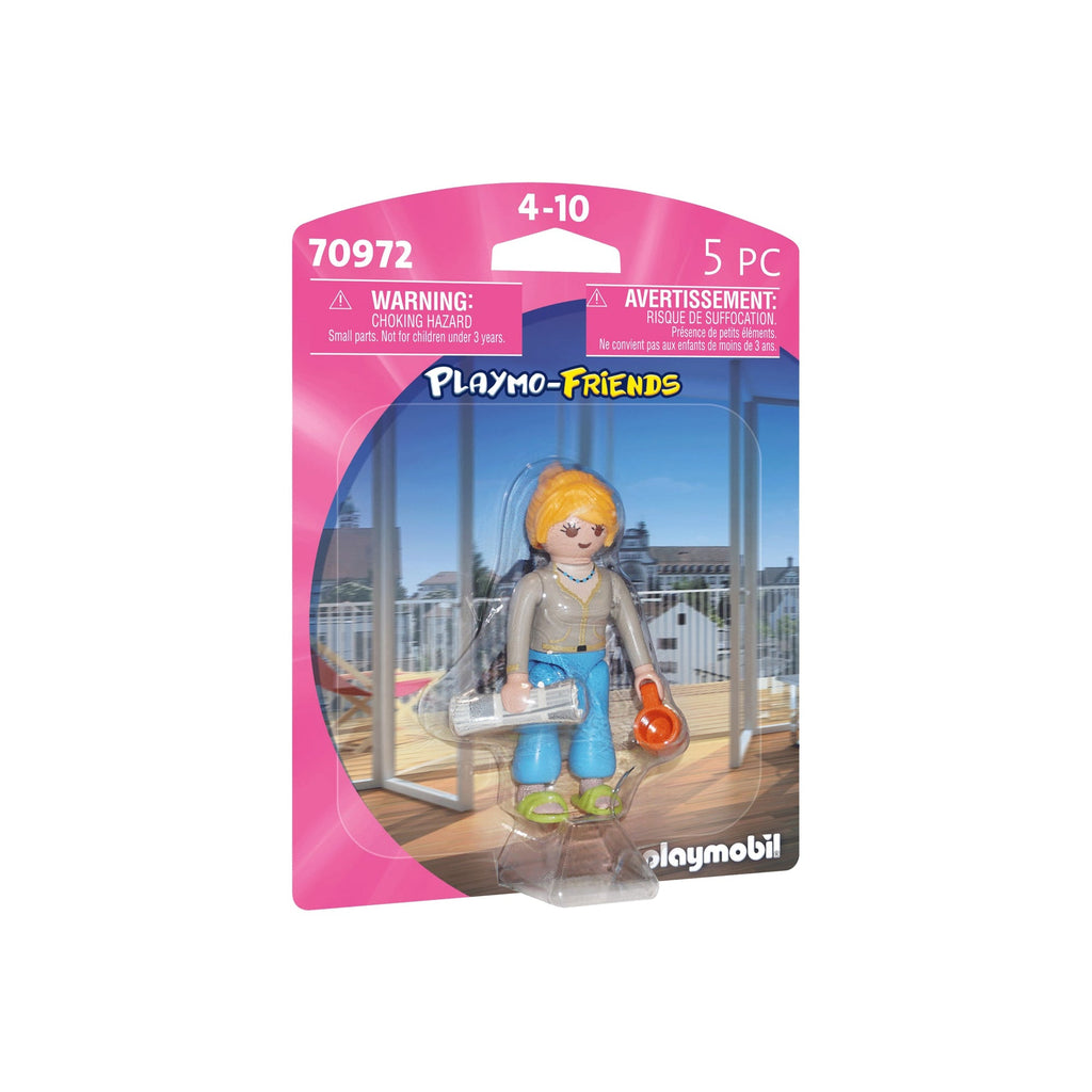 FIGURINA FEMEIE CU ZIAR SI CAFEA - PLAYMOBIL FIGURES (PM70972) - Libelula Vesela - Jucarii