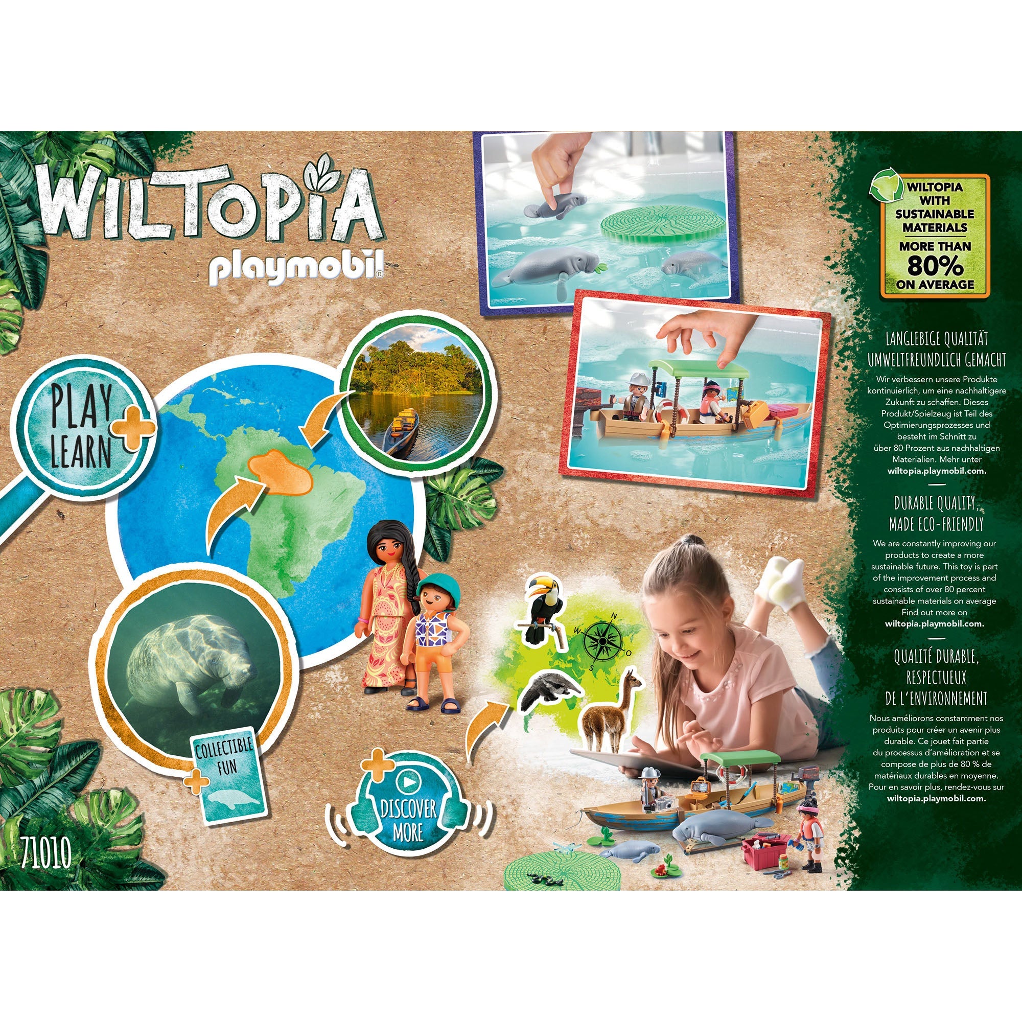 EXCURSIE CU BARCA - PLAYMOBIL WILTOPIA (PM71010) - Libelula Vesela - Jucarii