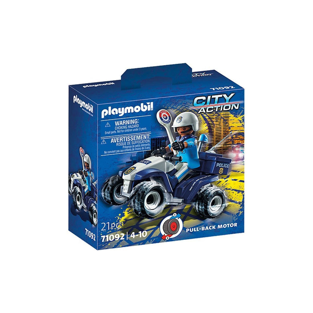 VEHICUL PULLBACK DE POLITIE - PLAYMOBIL (PM71092) - Libelula Vesela - Jucarii