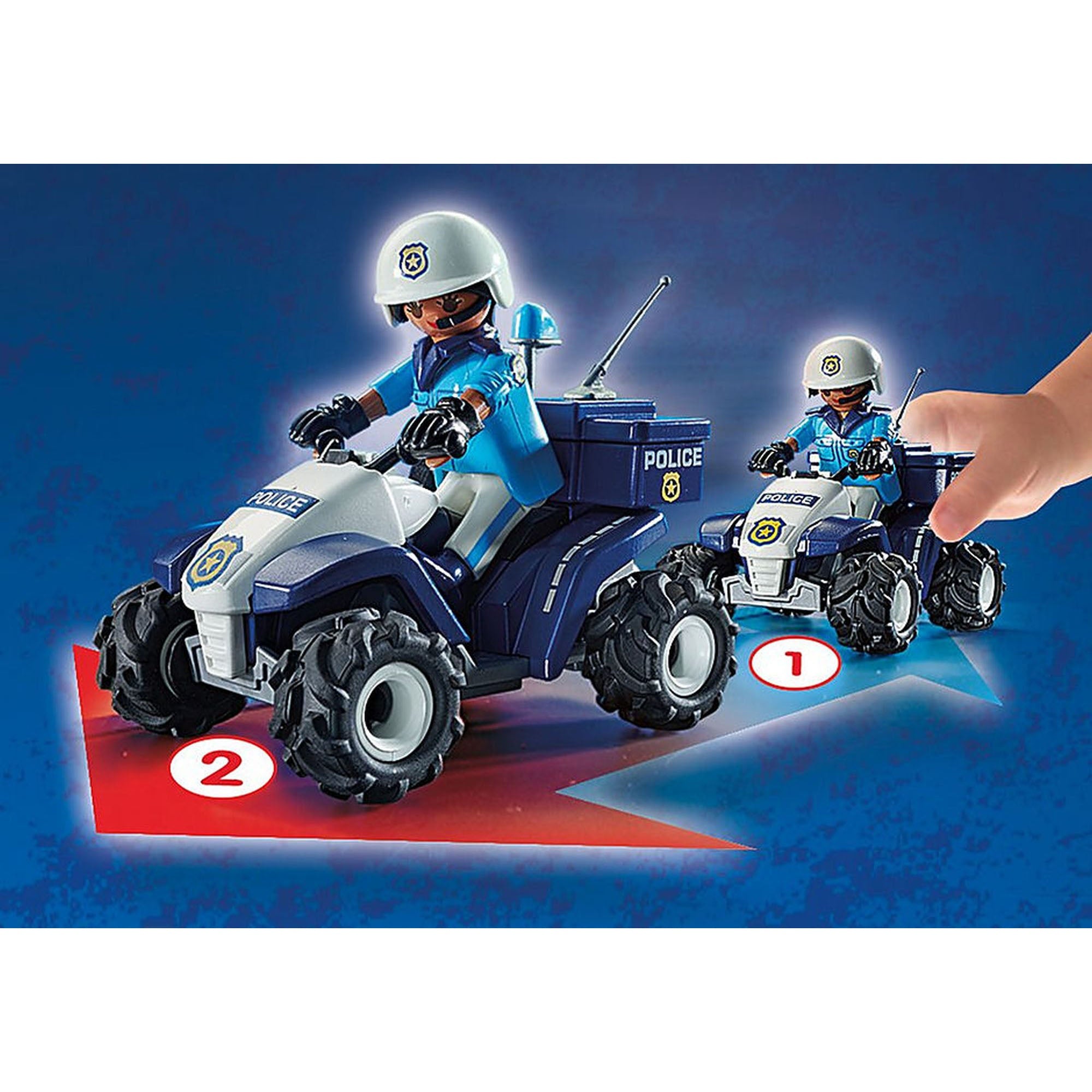 VEHICUL PULLBACK DE POLITIE - PLAYMOBIL (PM71092) - Libelula Vesela - Jucarii