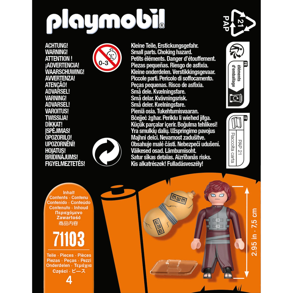 GAARA - PLAYMOBIL NARUTO (PM71103) - Libelula Vesela - Jucarii
