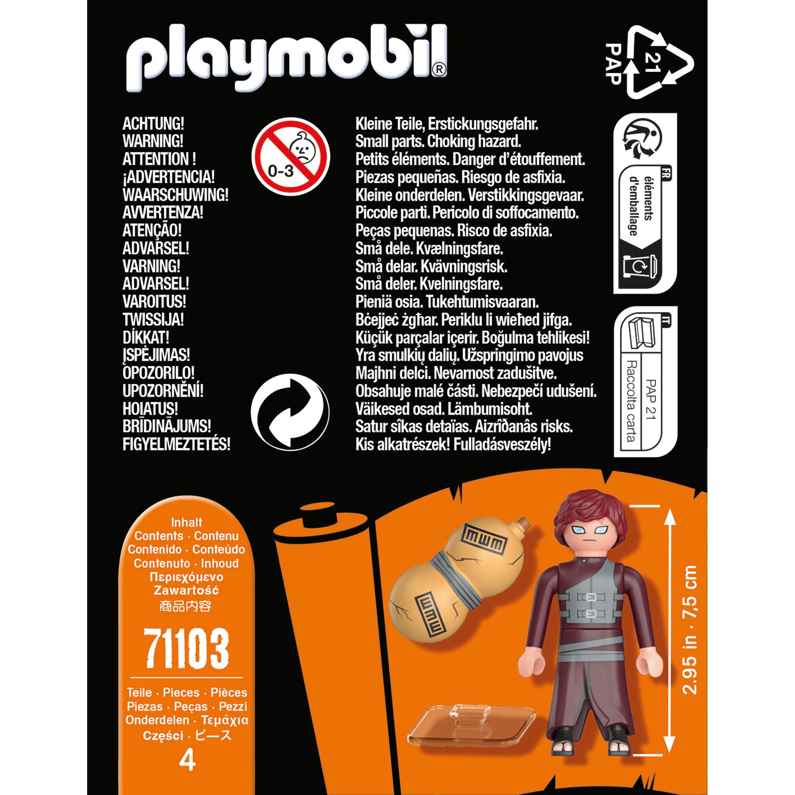 GAARA - PLAYMOBIL NARUTO (PM71103) - Libelula Vesela - Jucarii