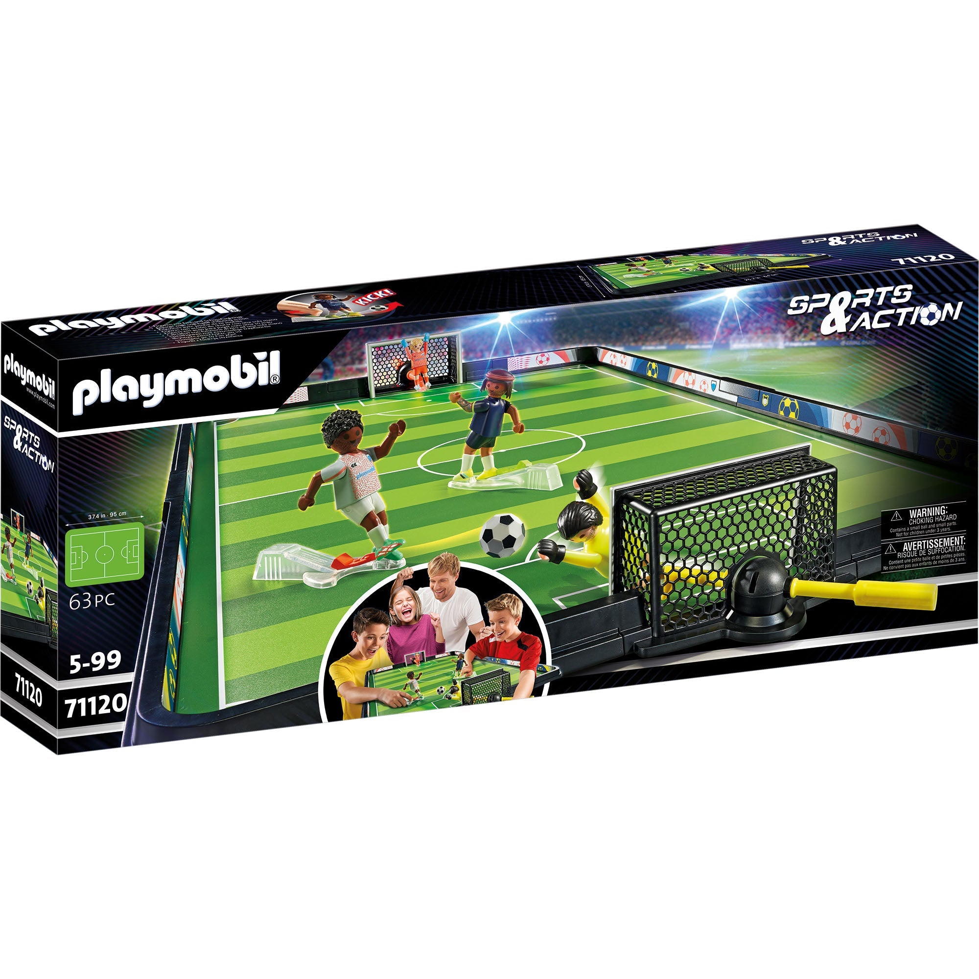 STADION DE FOTBAL - PLAYMOBIL SPORTS & ACTION (PM71120) - Libelula Vesela - Jucarii