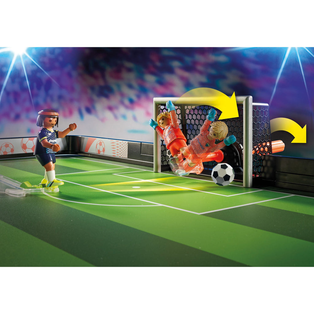 STADION DE FOTBAL - PLAYMOBIL SPORTS & ACTION (PM71120) - Libelula Vesela - Jucarii